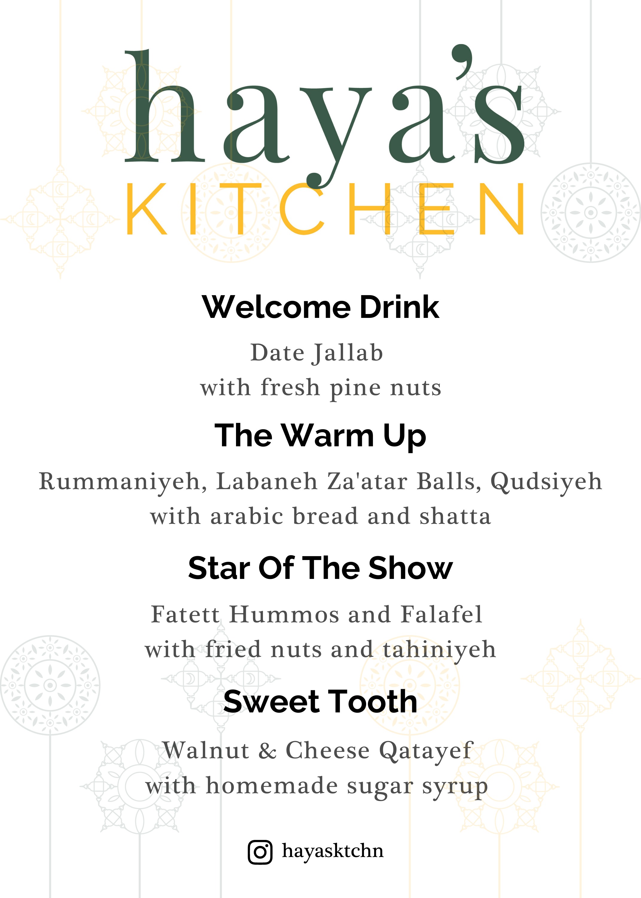 Ramadan: Palestinian Sufra with Haya’s Kitchen