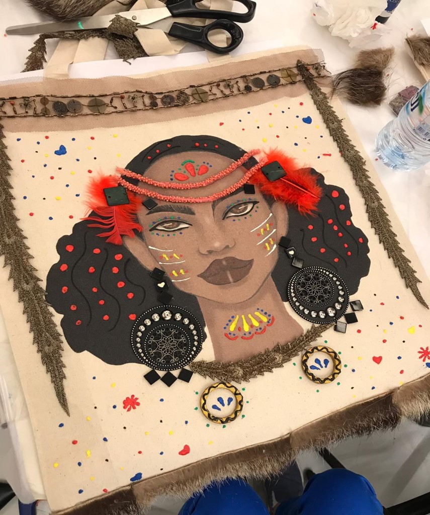 3D African Tote Bags Workshop