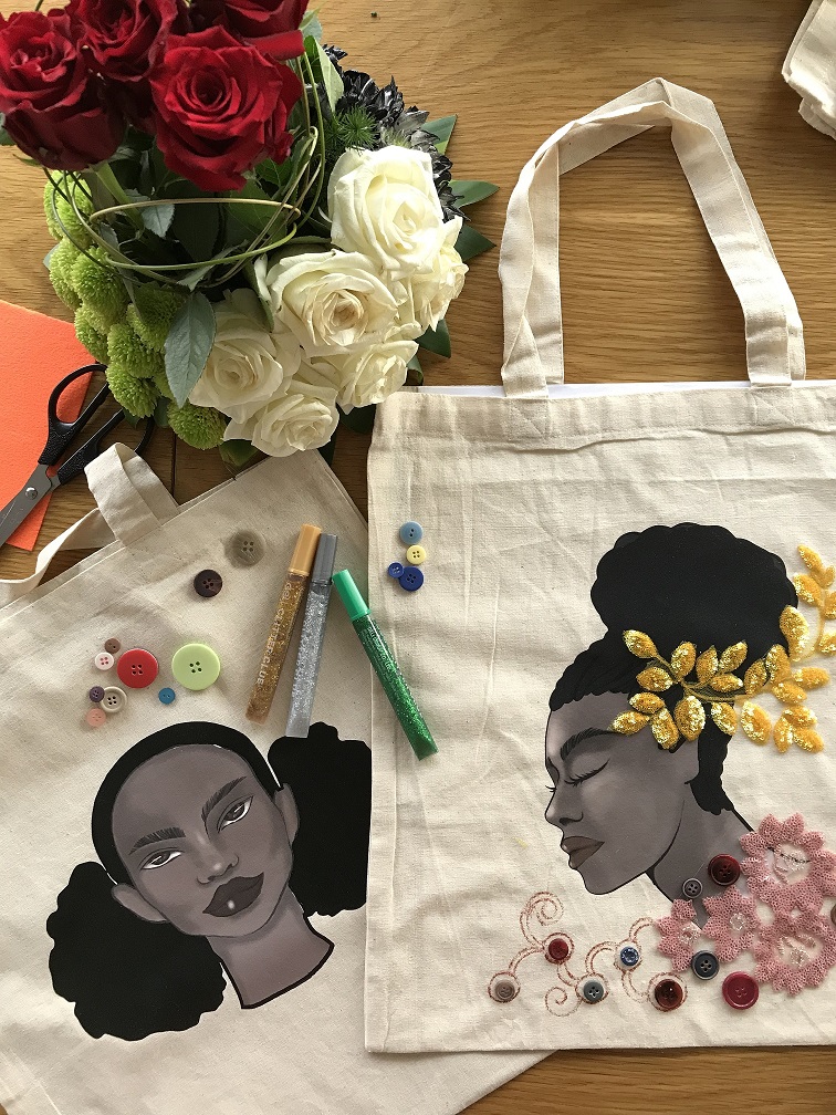 3D African Tote Bags Workshop