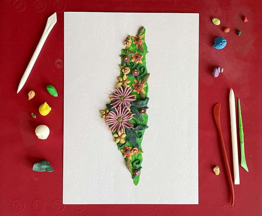 Palestine in Plasticine Painting