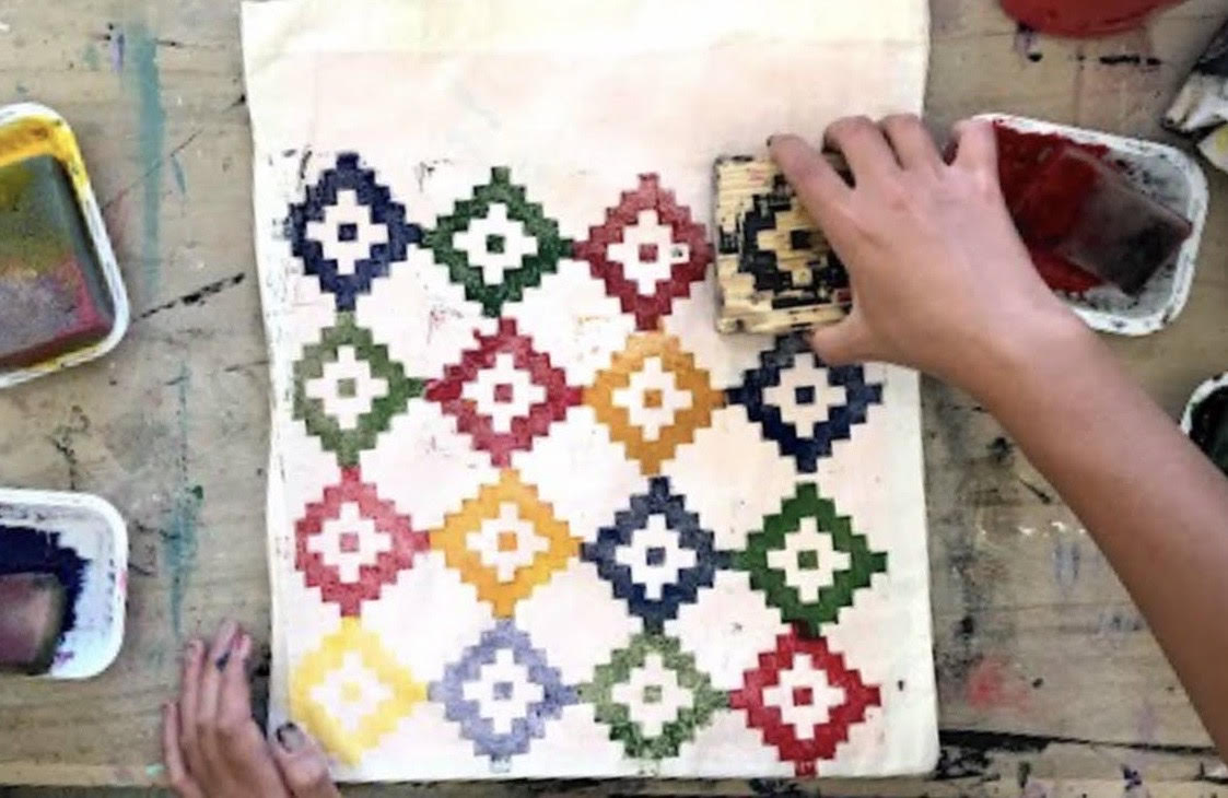 Block Printing on Fabric