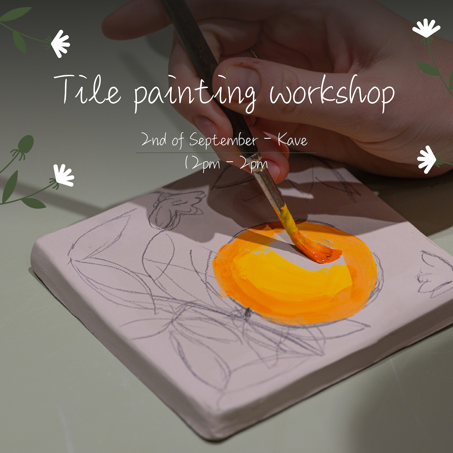 Tile painting workshop