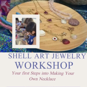Seashells necklace workshop for kids
