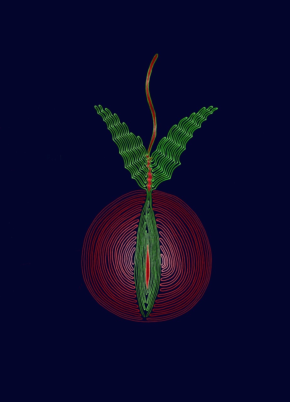 Breathing into lines of being