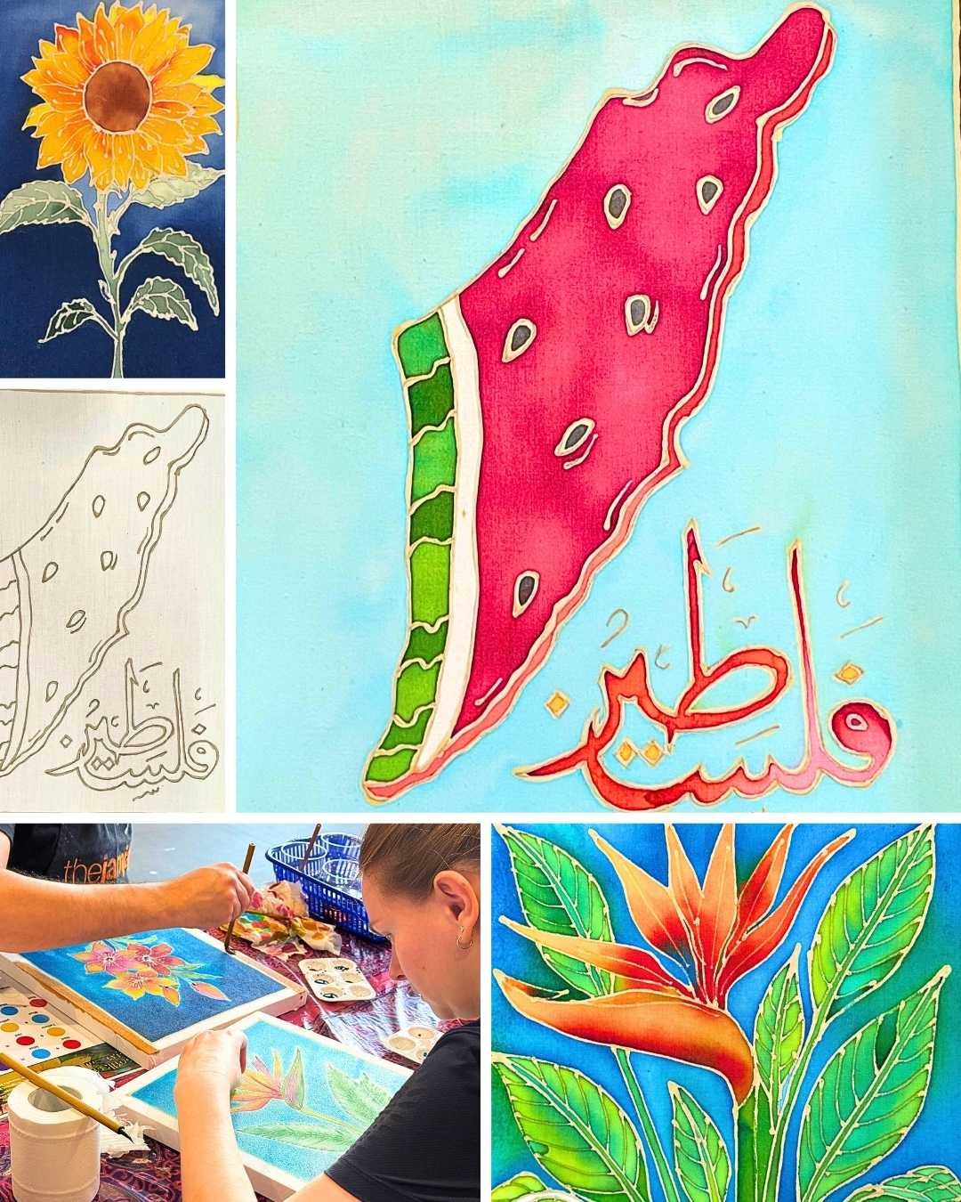 Colors of Palestine: Batik Coloring Workshop