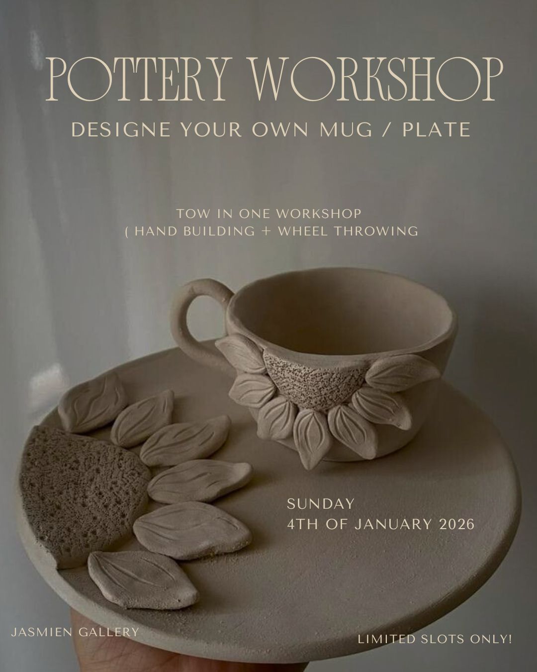 Pottery Workshop – Create Your Own Clay Mug/plate