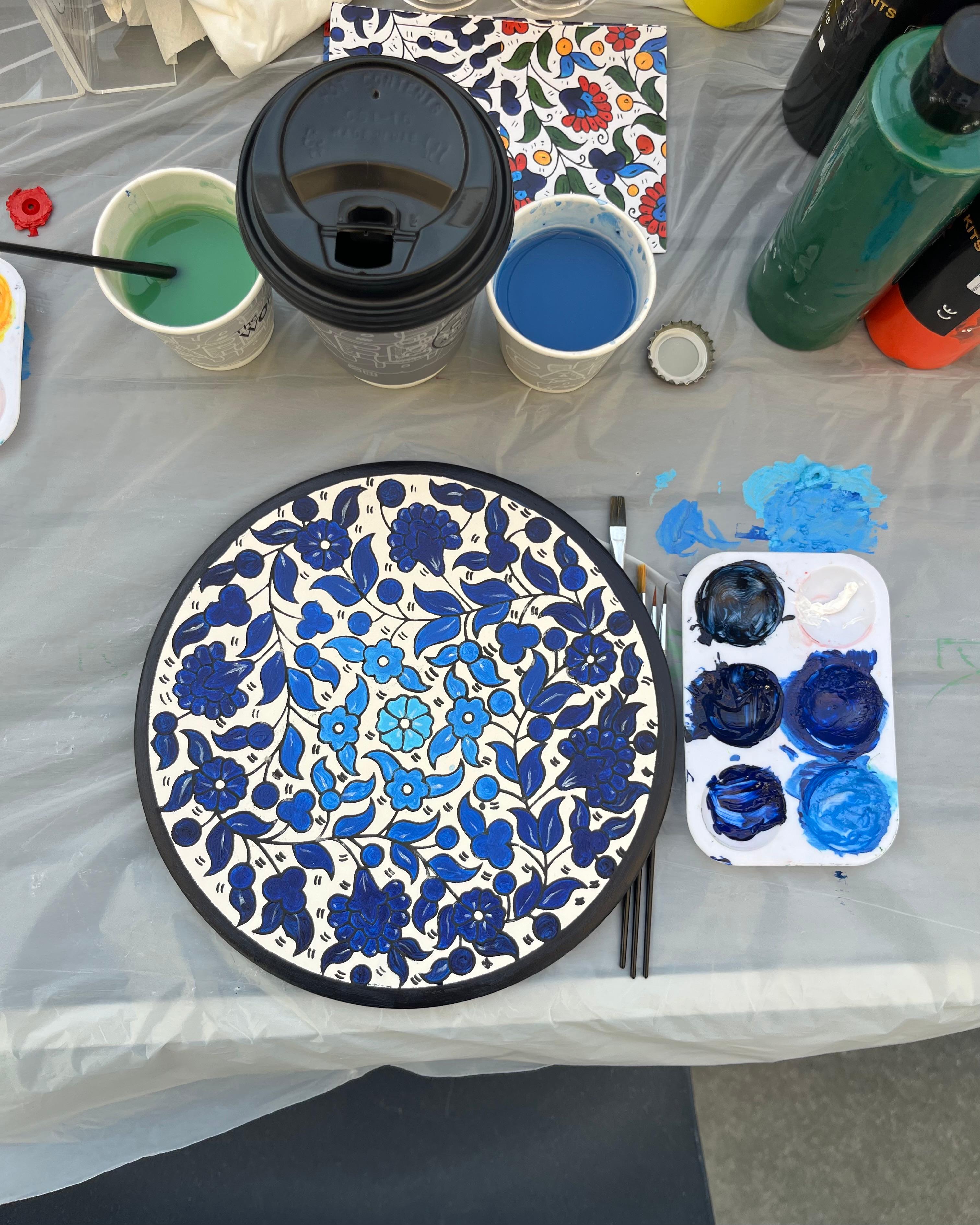 Meditative Palestinian Ceramics Painting