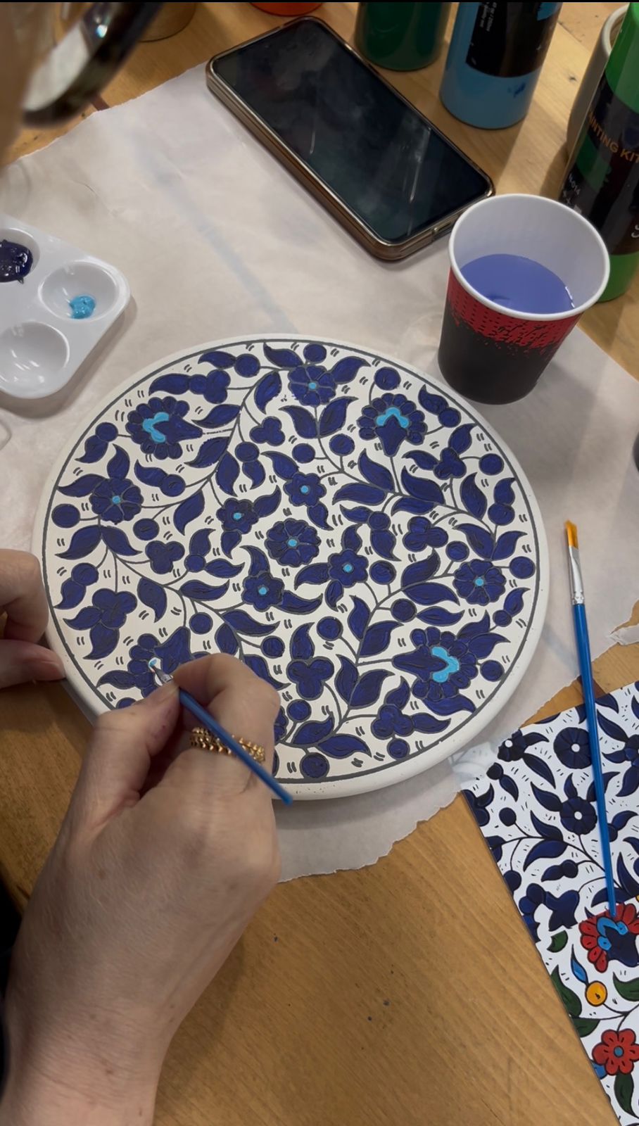 Meditative Palestinian Ceramics Painting