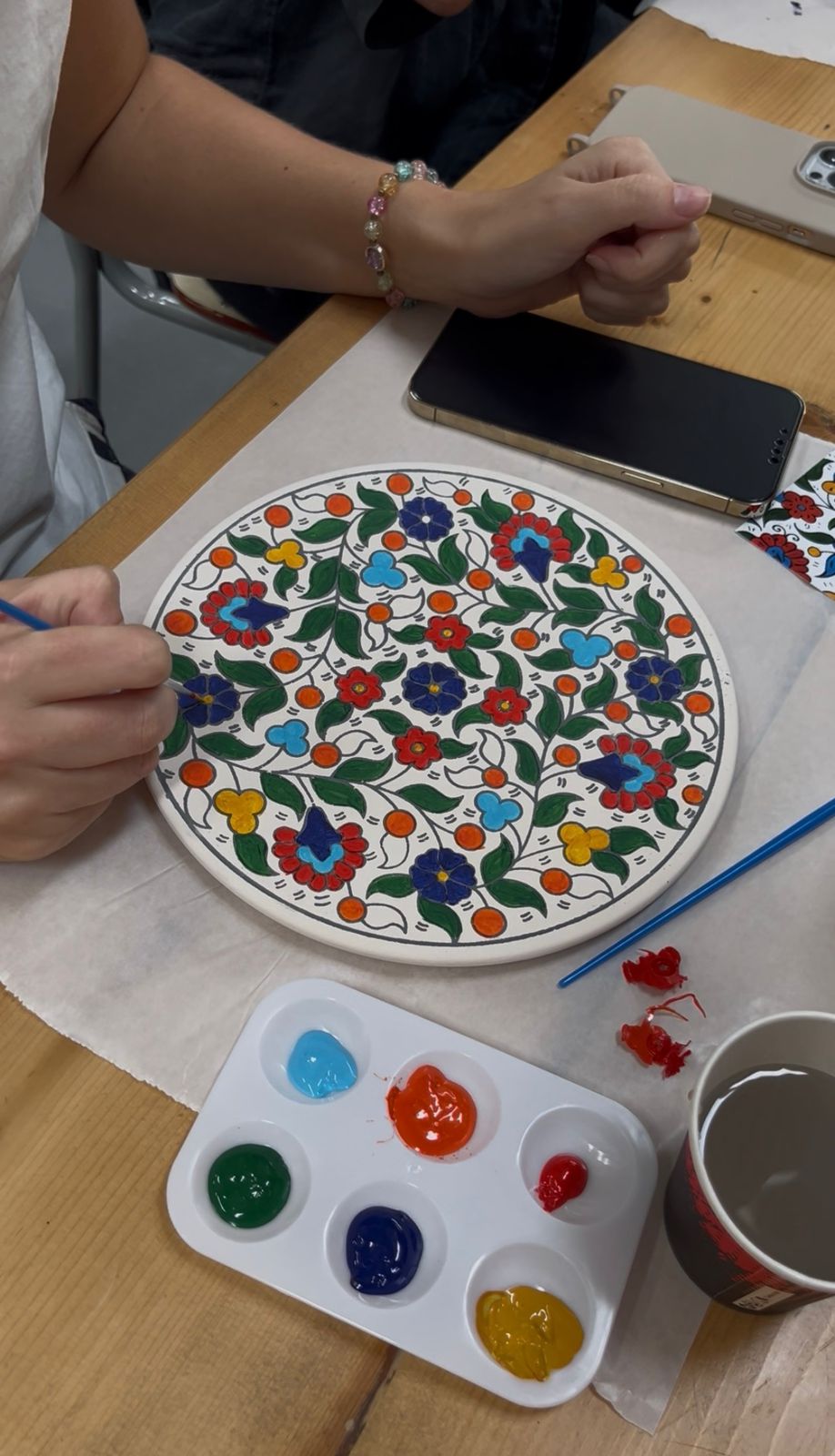 Meditative Palestinian Ceramics Painting