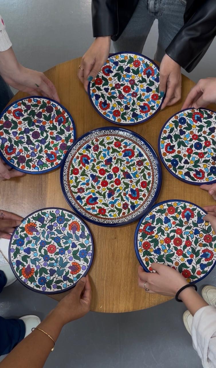 Meditative Palestinian Ceramics Painting