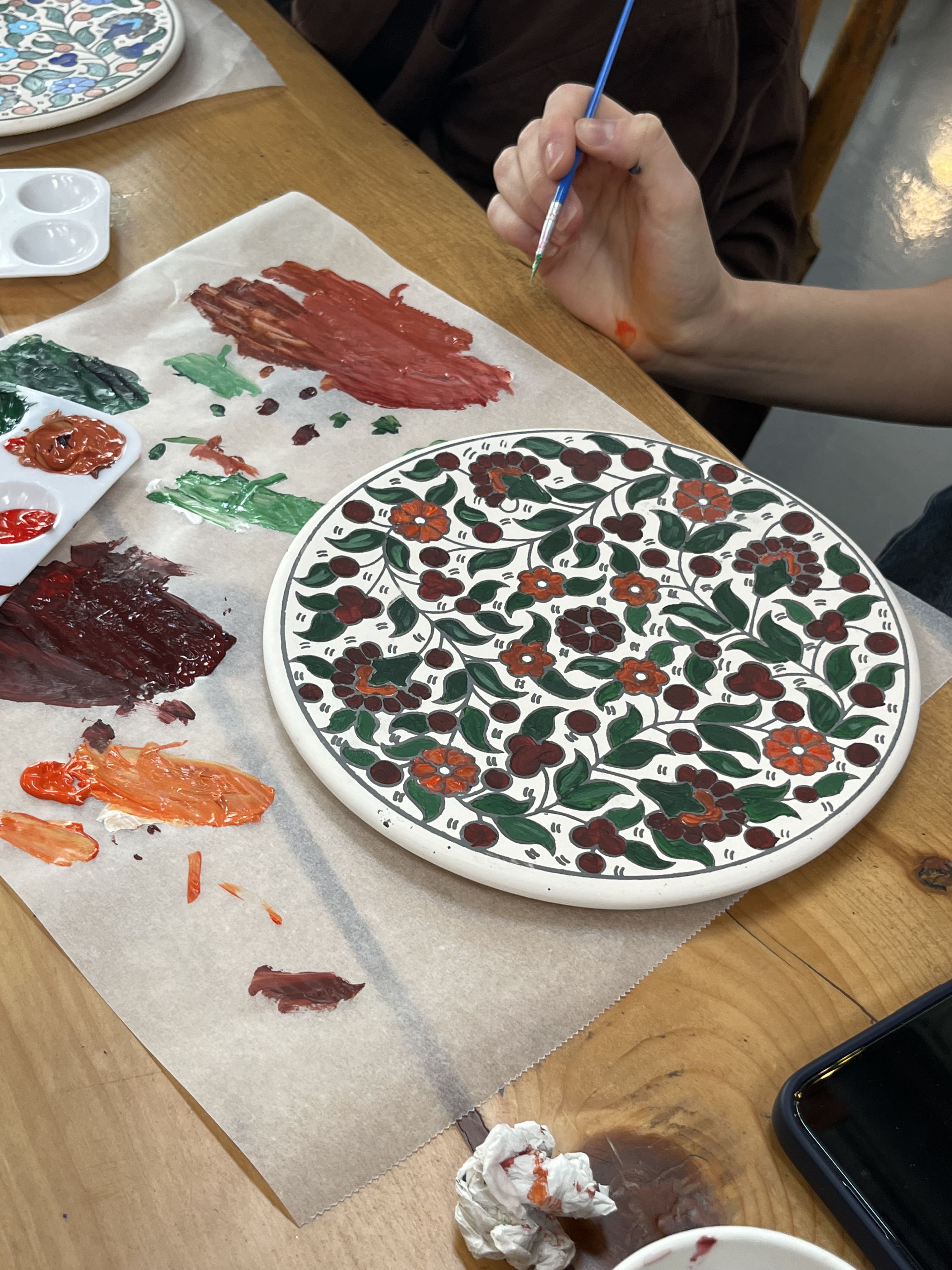 Meditative Palestinian Ceramics Painting