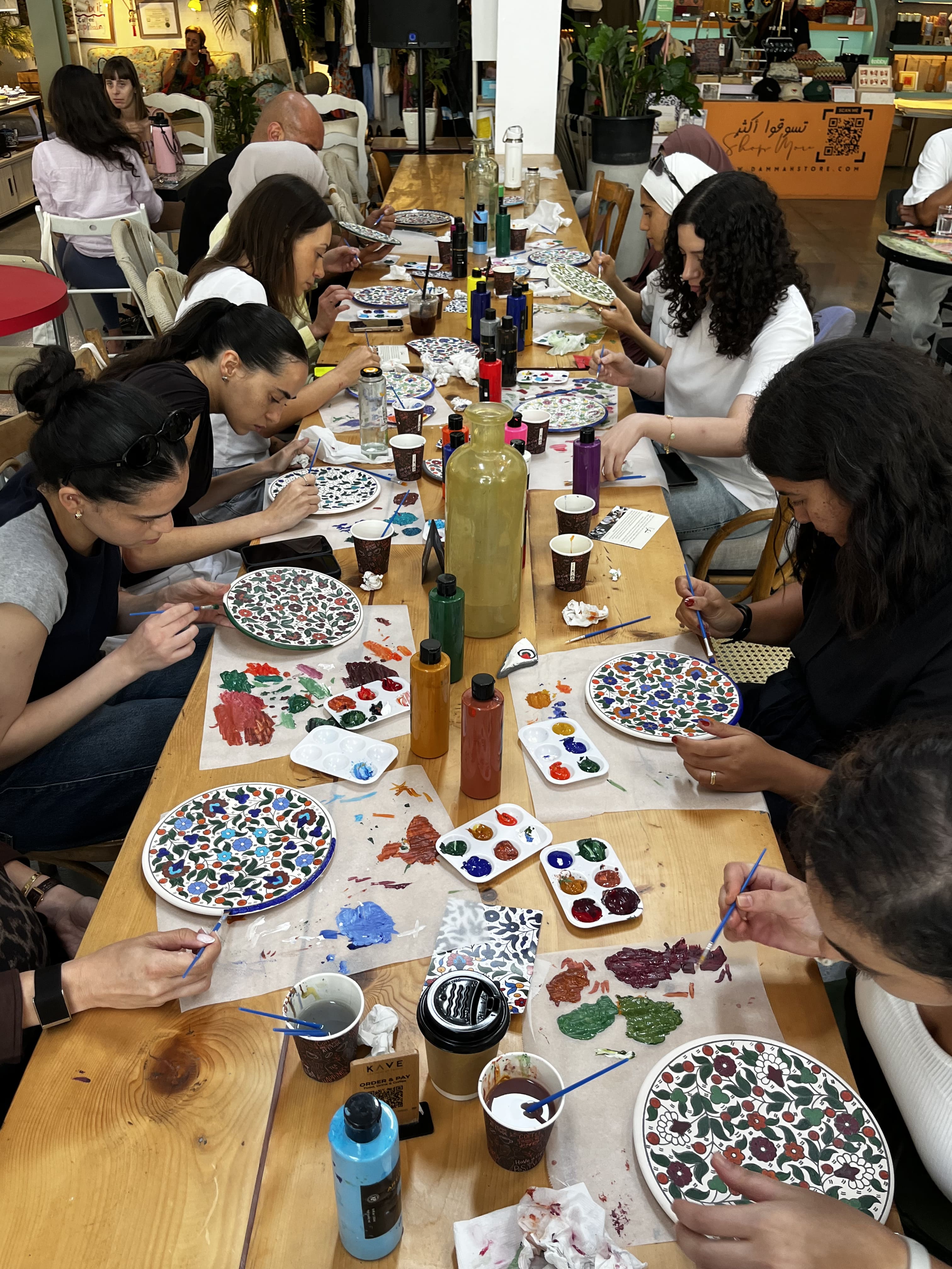 Meditative Palestinian Ceramics Painting