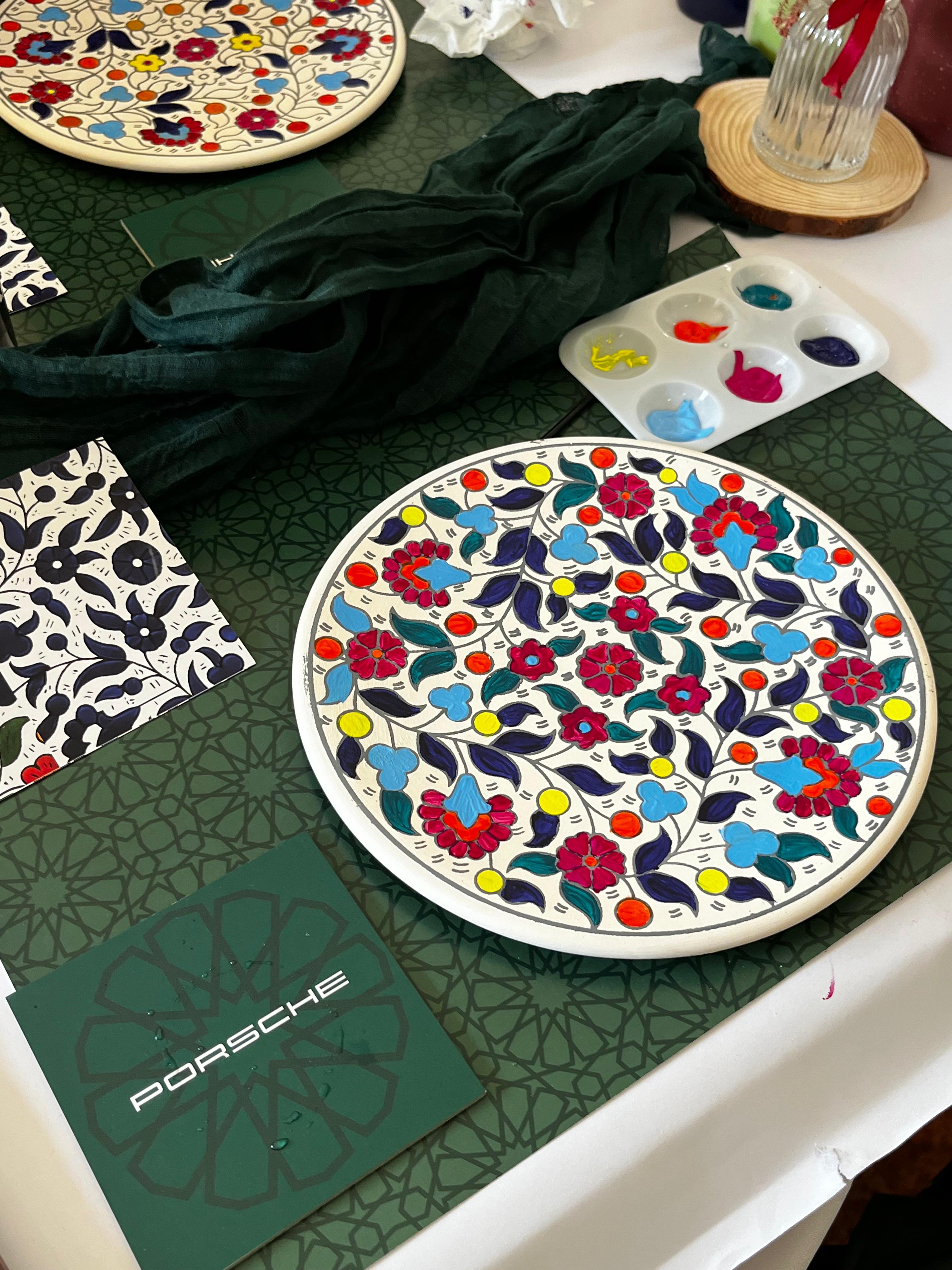 Meditative Palestinian Ceramics Painting