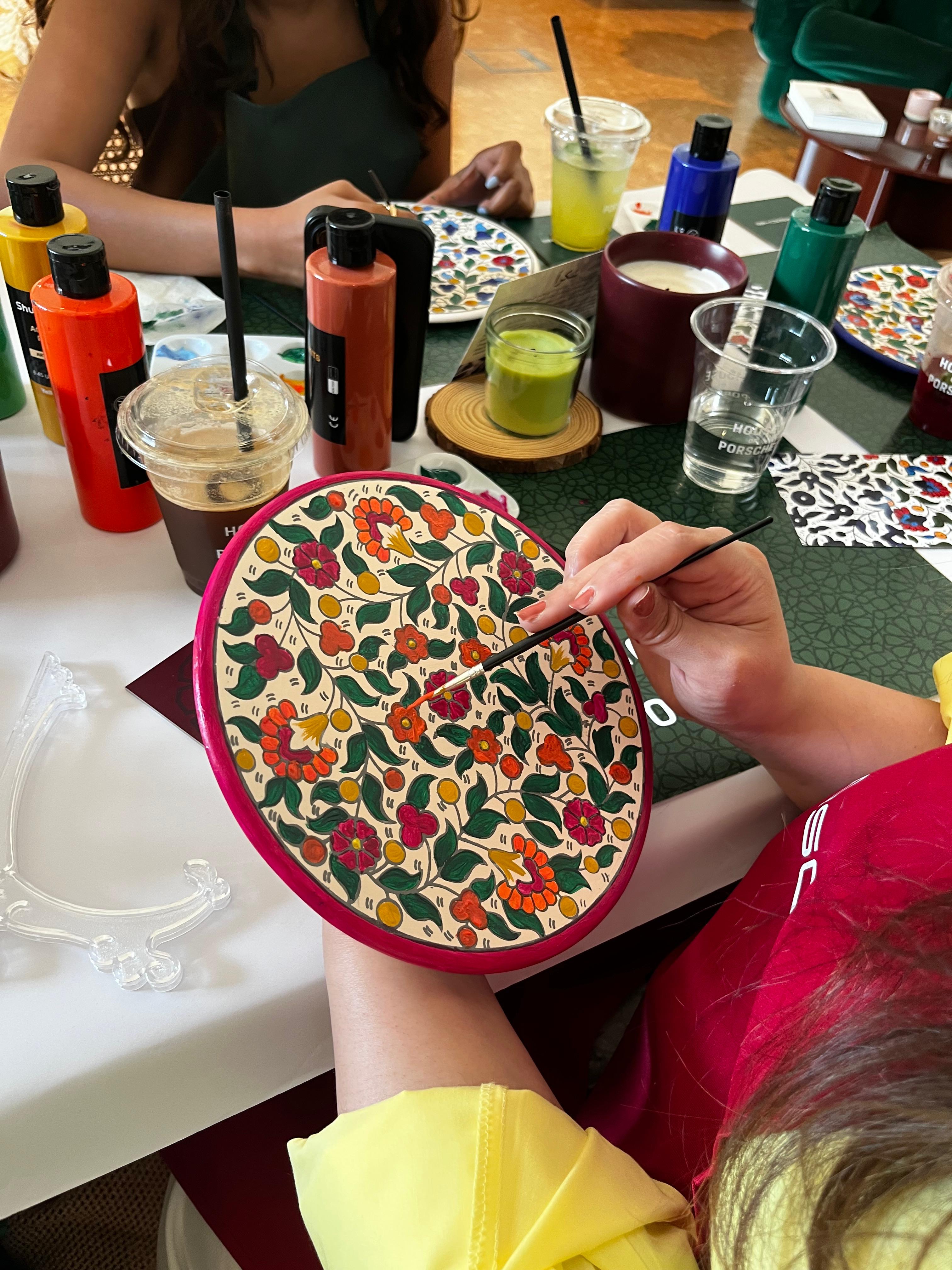 Meditative Palestinian Ceramics Painting