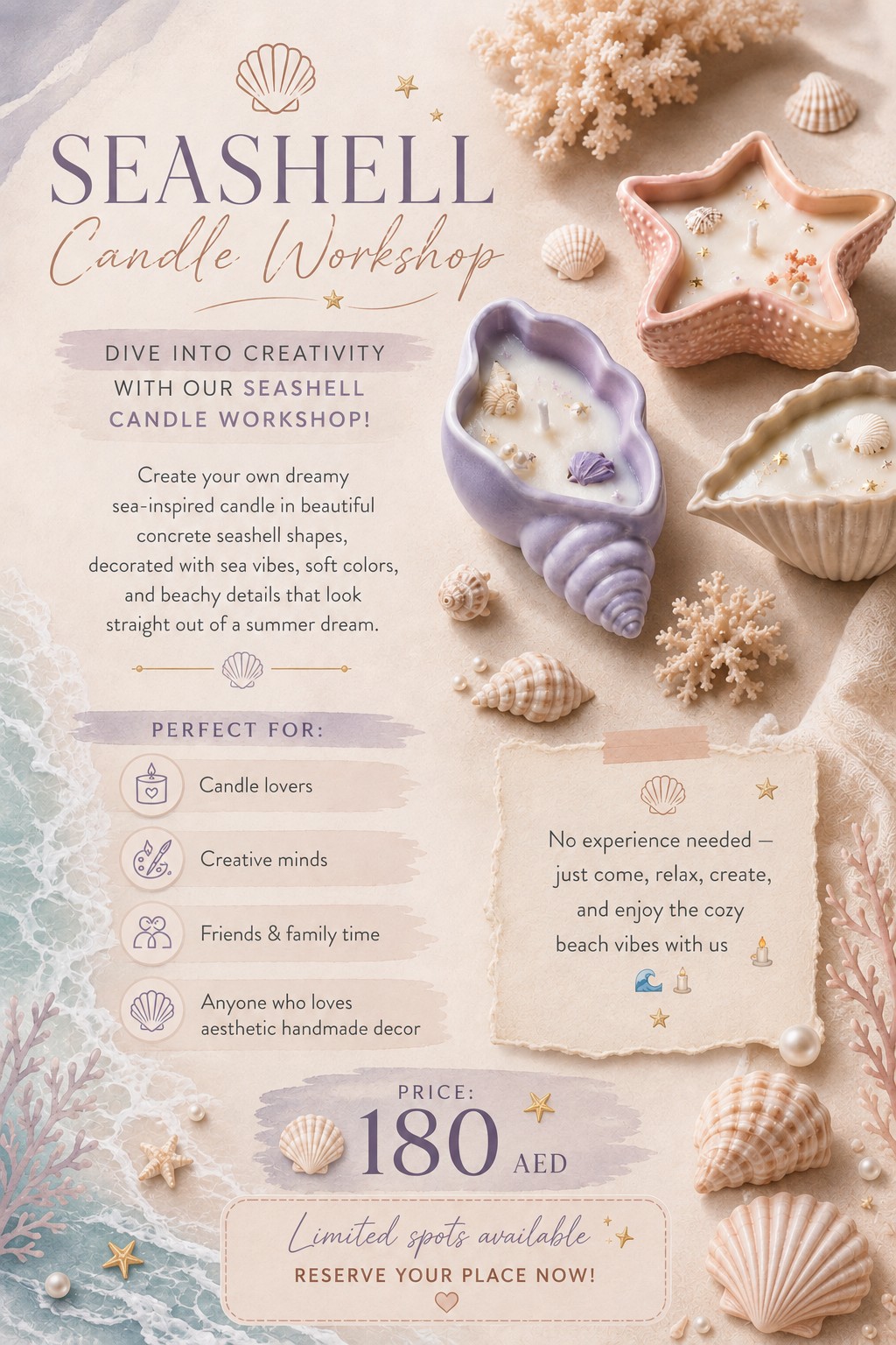 Seashell Candle Workshop
