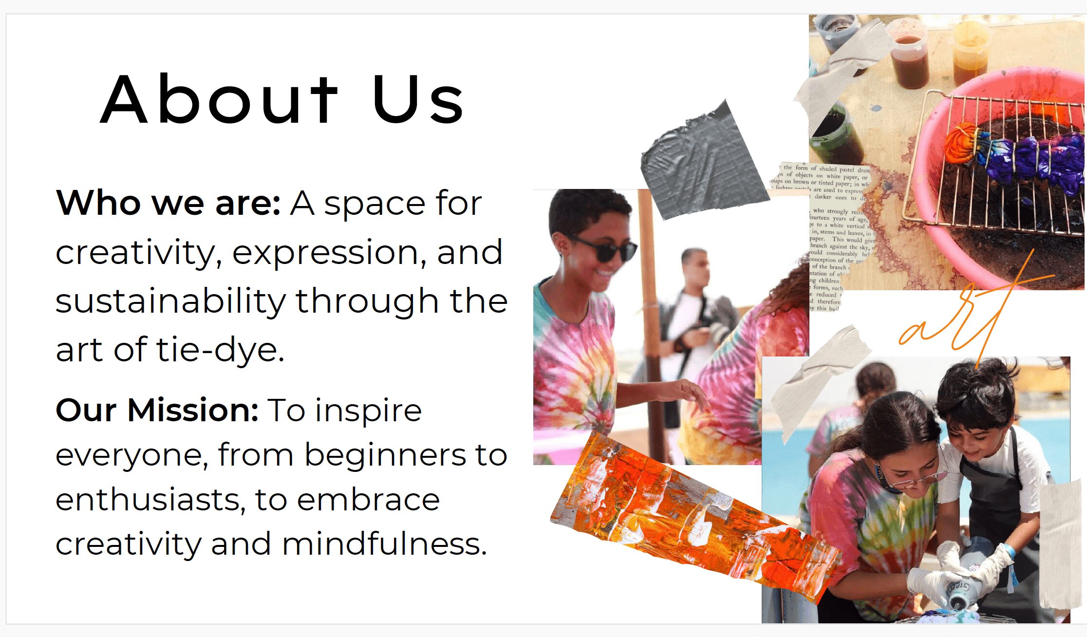 Tie-Dye & Upcycling Workshop