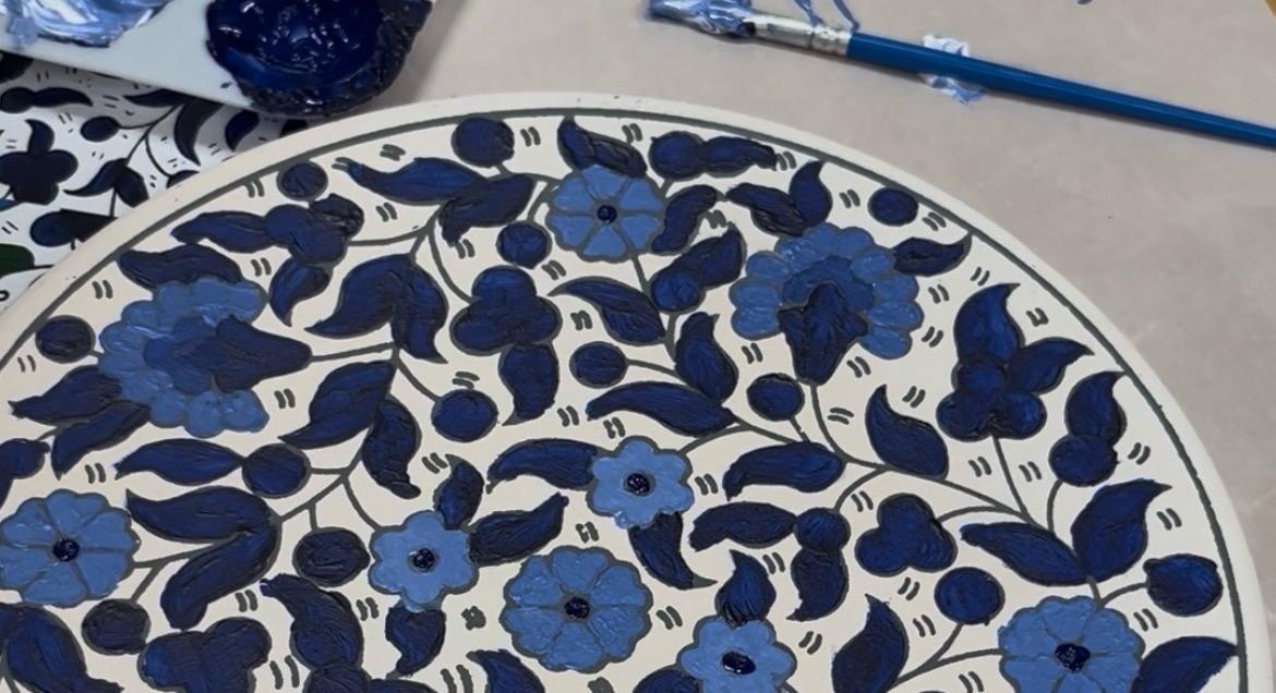 Meditative Palestinian Ceramics Painting